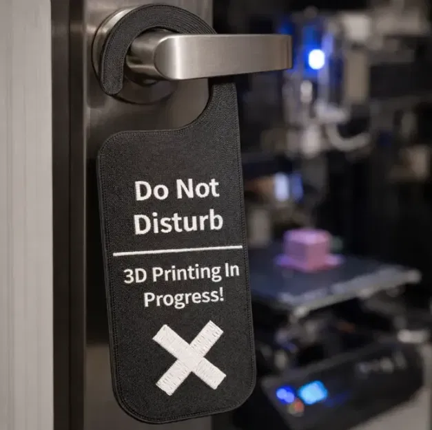 Bảng treo cửa “Do Not Disturb Printing In Progress Door” - Image 1