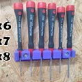 Giá treo tường tua vít Wiha PicoFinish cho 6, 7 hoặc 8 cây - Thumbnail 1