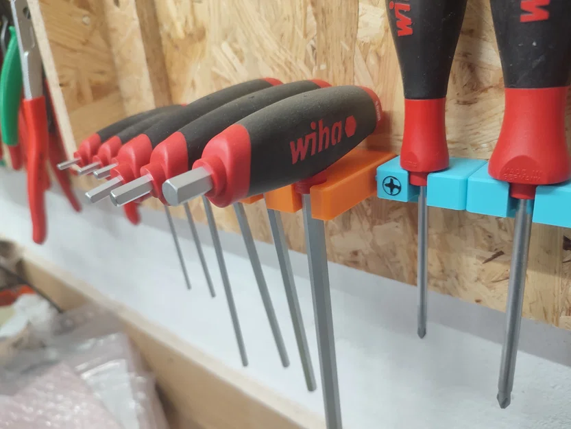 Giá treo tường tay vặn chữ T Wiha ComfortGrip hex screwdriver - Image 1