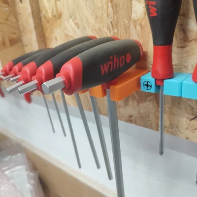 Giá treo tường tay vặn chữ T Wiha ComfortGrip hex screwdriver