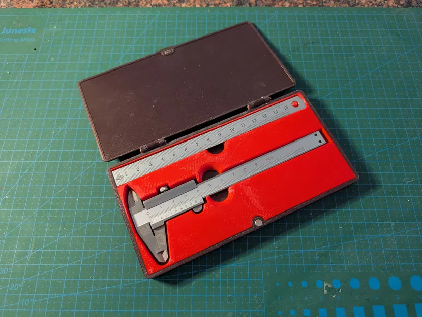 Hộp đựng thước cặp bỏ túi và thước kim loại (Case für Taschen-Messschieber und Massstab) - Image 1