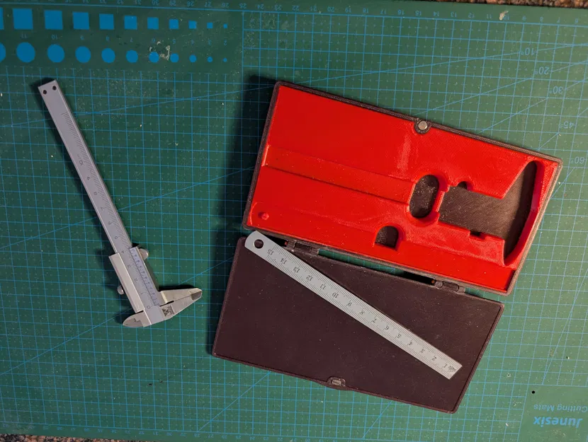 Hộp đựng thước cặp bỏ túi và thước kim loại (Case für Taschen-Messschieber und Massstab) - Image 3