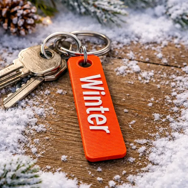 Móc khóa Winter tối giản - Image 1