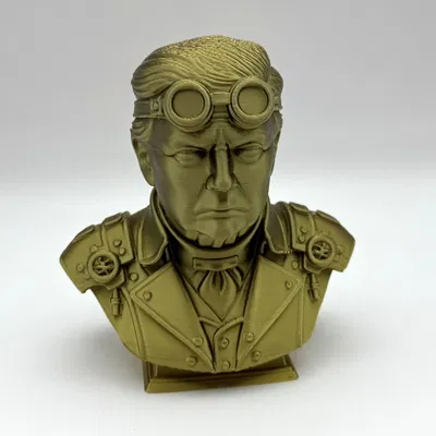 Trump Steampunk Bust – Tượng bán thân phong cách steampunk để in 3D