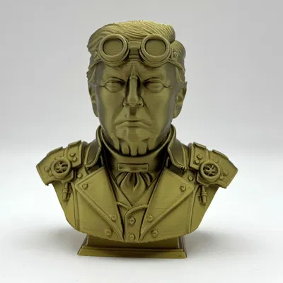 Trump Steampunk Bust – Tượng bán thân phong cách steampunk để in 3D