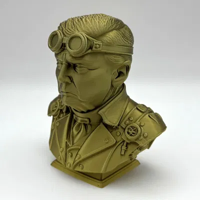 Trump Steampunk Bust – Tượng bán thân phong cách steampunk để in 3D