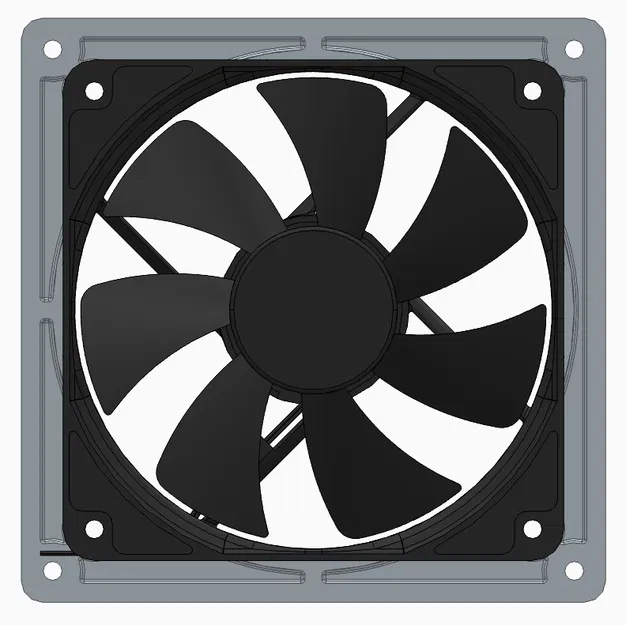 Adapter canh giữa quạt 120mm vào lỗ case 140mm - Image 1