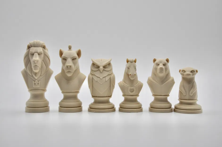 Bộ Cờ Vua Động Vật Hoang Dã (Wild Animals Chess Set) - Image 2