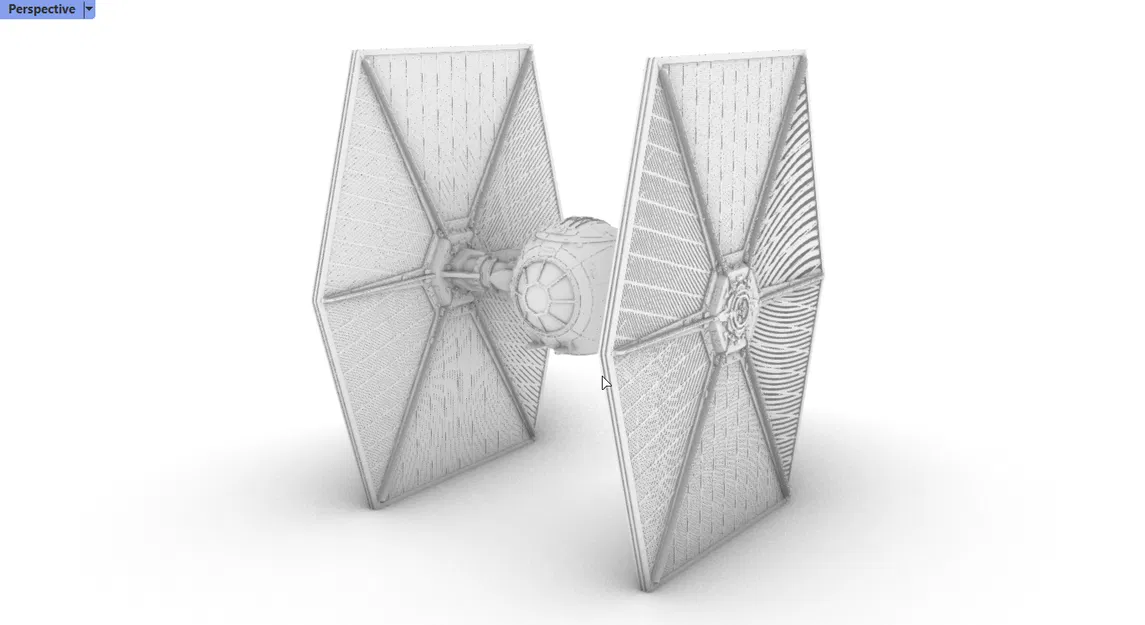 Mô hình 3D Tie Fighter (Star Wars) - Image 1