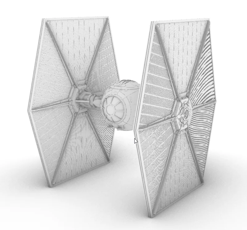 Mô hình 3D Tie Fighter (Star Wars)