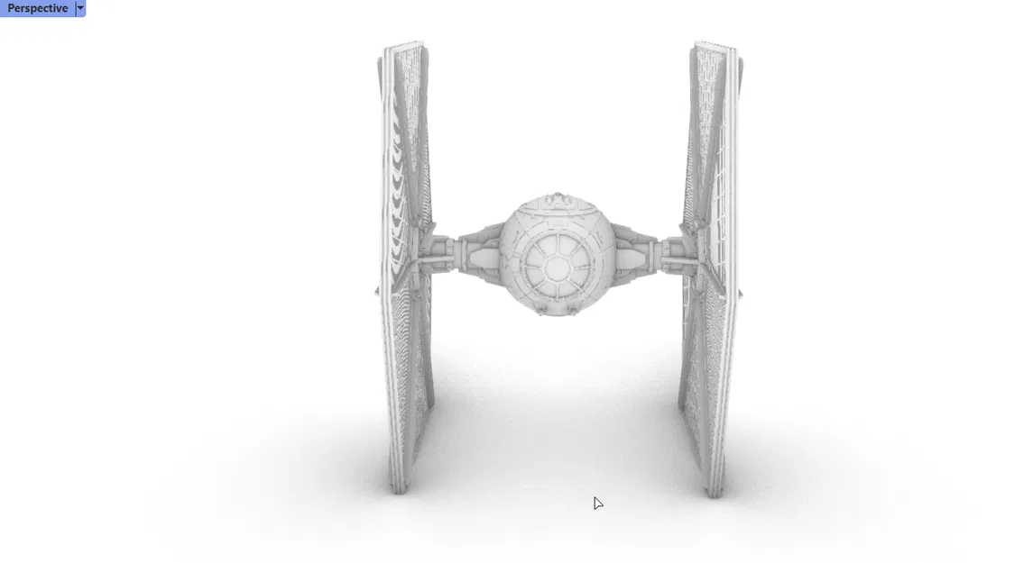 Mô hình 3D Tie Fighter (Star Wars) - Image 2