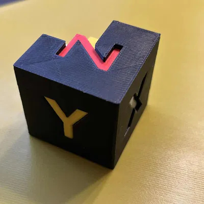 Khối test 20x20x20mm cho Snapmaker U1 in thử 4 màu