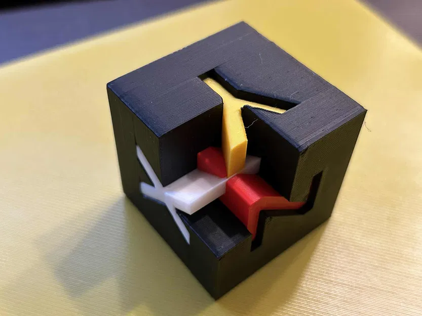 Khối test 20x20x20mm cho Snapmaker U1 in thử 4 màu - Image 4