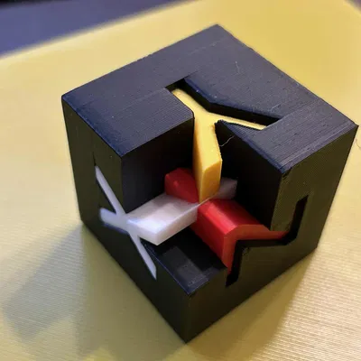 Khối test 20x20x20mm cho Snapmaker U1 in thử 4 màu