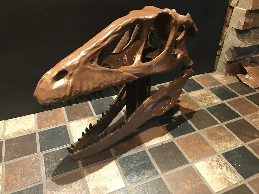 Hộp sọ Deinonychus Antirrhopus (raptor) kích thước thật – bản unsliced - Image 2