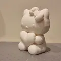 Tượng mô hình Hello Kitty cầm trái tim - Thumbnail 3
