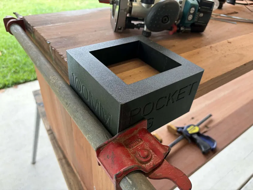 Router Jig kẹp góc tạo pocket 100mm (100mm Corner Pocket Router Jig) - Image 2