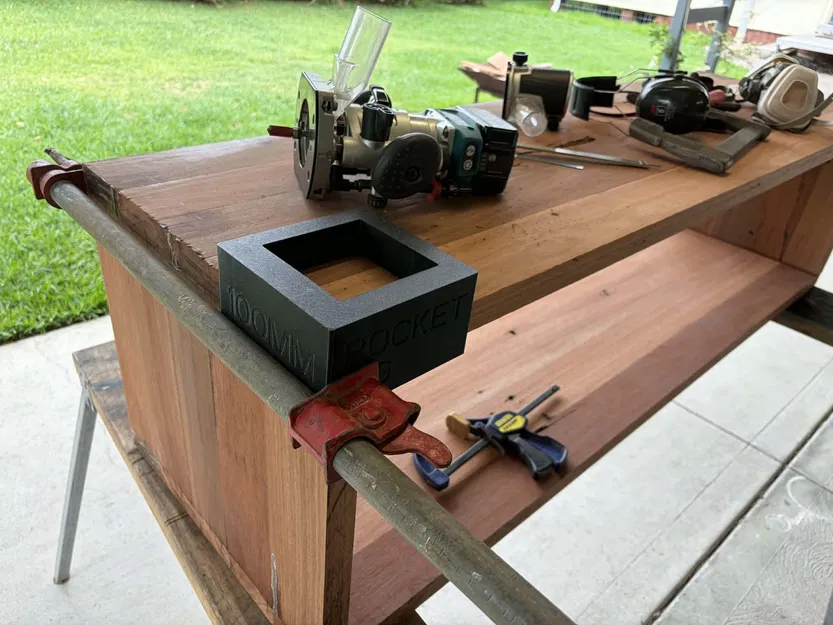 Router Jig kẹp góc tạo pocket 100mm (100mm Corner Pocket Router Jig) - Image 6