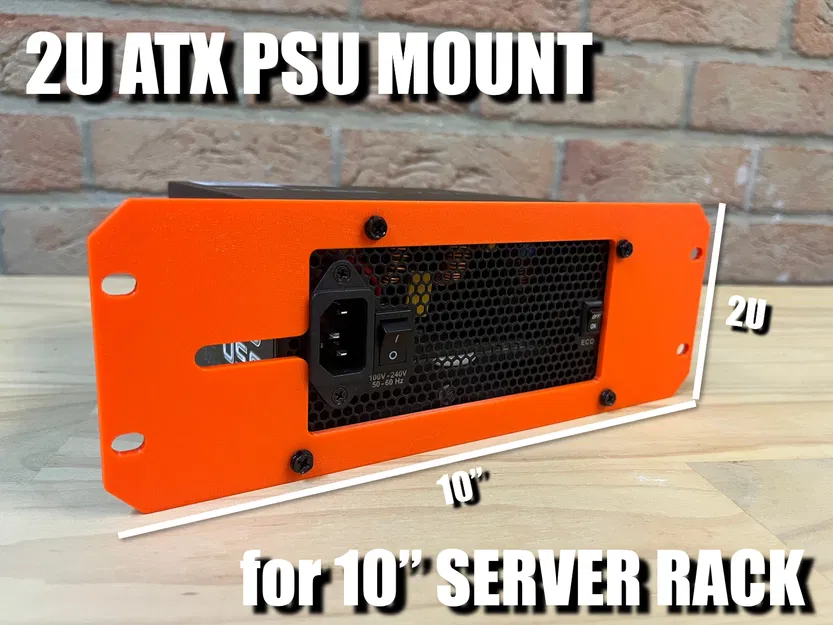 Giá đỡ PSU ATX cho Rack 2U 10 inch - Image 1