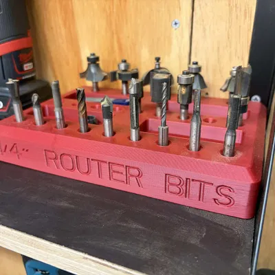 Giá giữ mũi router 1/4" nam châm (Magnetic 1/4" Router Bit Holder)