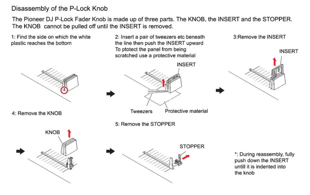 Nút Upfader Thay Thế Cho Pioneer DDJ Kèm Hệ Thống P-Lock - Image 6