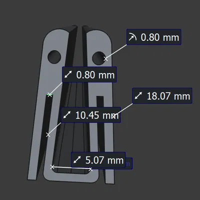 Adapter dải ron silicone cho cửa kính phòng tắm (Shower Glass Door Seal Strip Adapter)