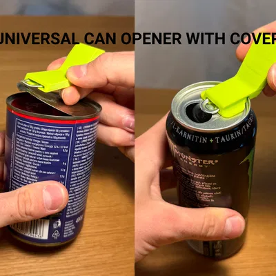 Dụng cụ mở lon đa năng kèm nắp che bảo vệ