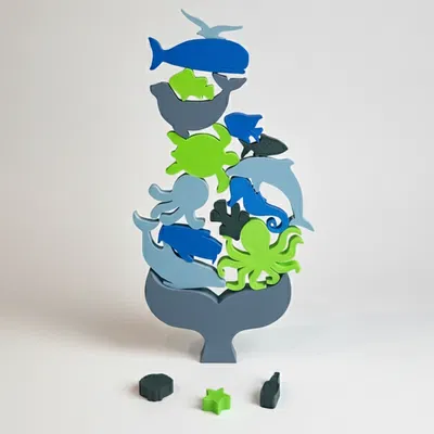 Bộ Xếp Chồng Thú Biển (Ocean / Sea Animal Stacker)