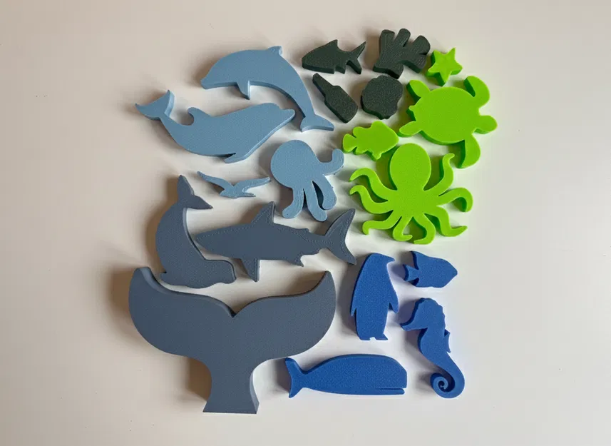 Bộ Xếp Chồng Thú Biển (Ocean / Sea Animal Stacker) - Image 2