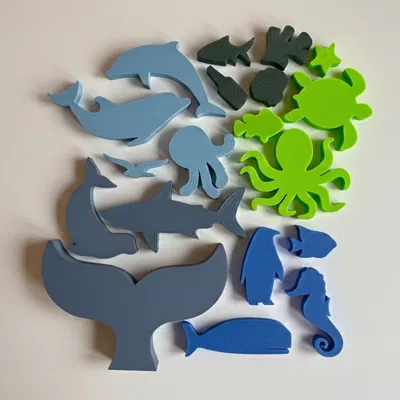 Bộ Xếp Chồng Thú Biển (Ocean / Sea Animal Stacker)