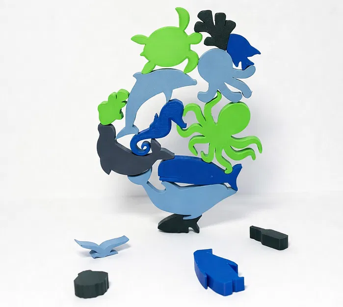 Bộ Xếp Chồng Thú Biển (Ocean / Sea Animal Stacker) - Image 3