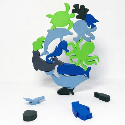 Bộ Xếp Chồng Thú Biển (Ocean / Sea Animal Stacker)