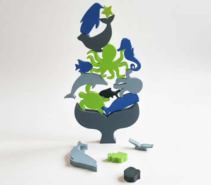 Bộ Xếp Chồng Thú Biển (Ocean / Sea Animal Stacker) - Image 4