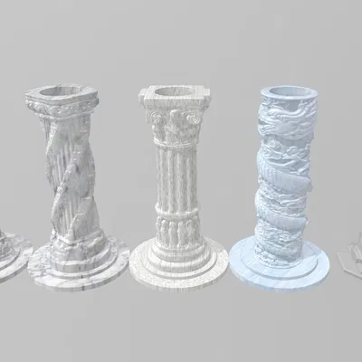 Chân nến taper phong cách lấy cảm hứng từ các cột trụ (nhiều thiết kế)