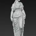 Tượng Hy Lạp với một cô gái trẻ - Thumbnail 2