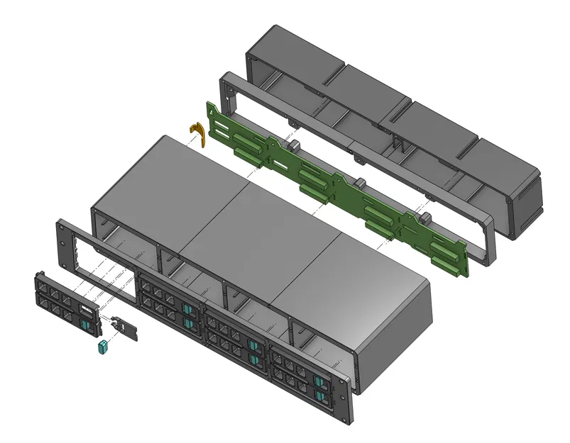 Rack 2U Trayless HDD Case – Vỏ HDD 8 khe cho rack 19" (backplane Supermicro) - Image 4