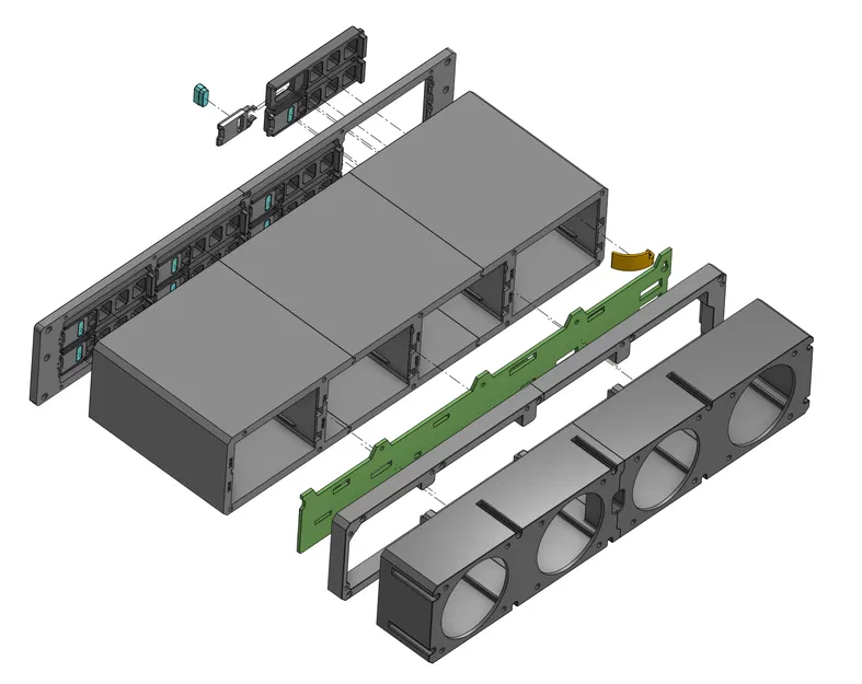 Rack 2U Trayless HDD Case – Vỏ HDD 8 khe cho rack 19" (backplane Supermicro) - Image 5