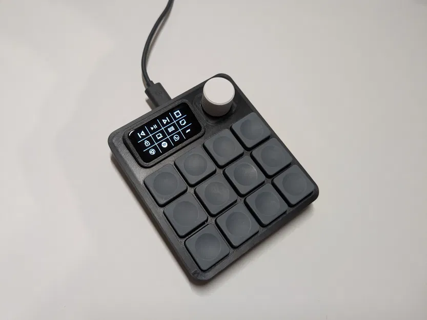 Macropad 12 phím tuỳ biến kèm encoder và màn hình LCD 1.47" - Image 1