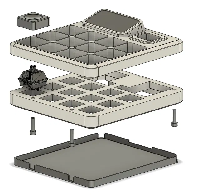 Macropad 12 phím tuỳ biến kèm encoder và màn hình LCD 1.47" - Image 3