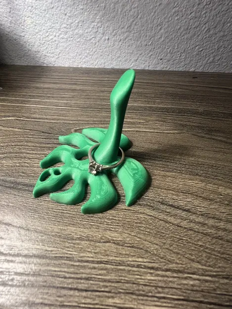 Đế Treo Nhẫn Lá Monstera Đơn Giản - In Nhanh/Không Cần Supports - Image 3