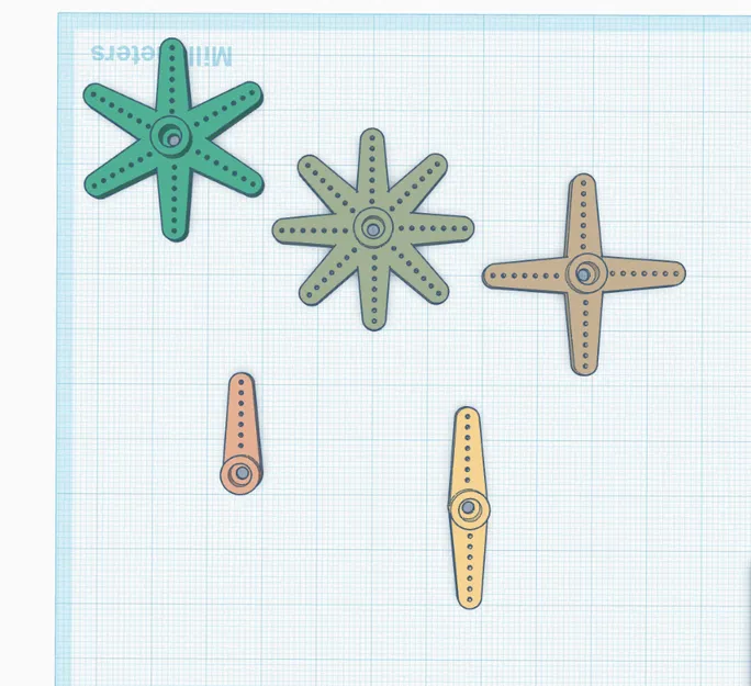 Bộ tay servo đa năng (Universal servo arm kit) - Image 7