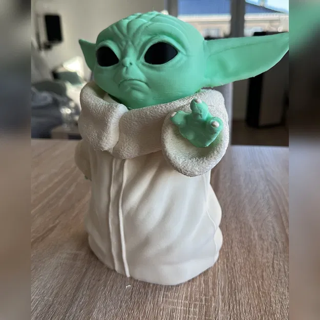 Tượng Grogu (Baby Yoda) Star Wars đa màu không cần MMU - Image 1