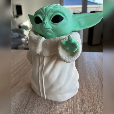 Tượng Grogu (Baby Yoda) Star Wars đa màu không cần MMU