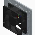 Adapter quạt 80mm căn giữa (viền mỏng) lên case 120mm V1 - Thumbnail 2