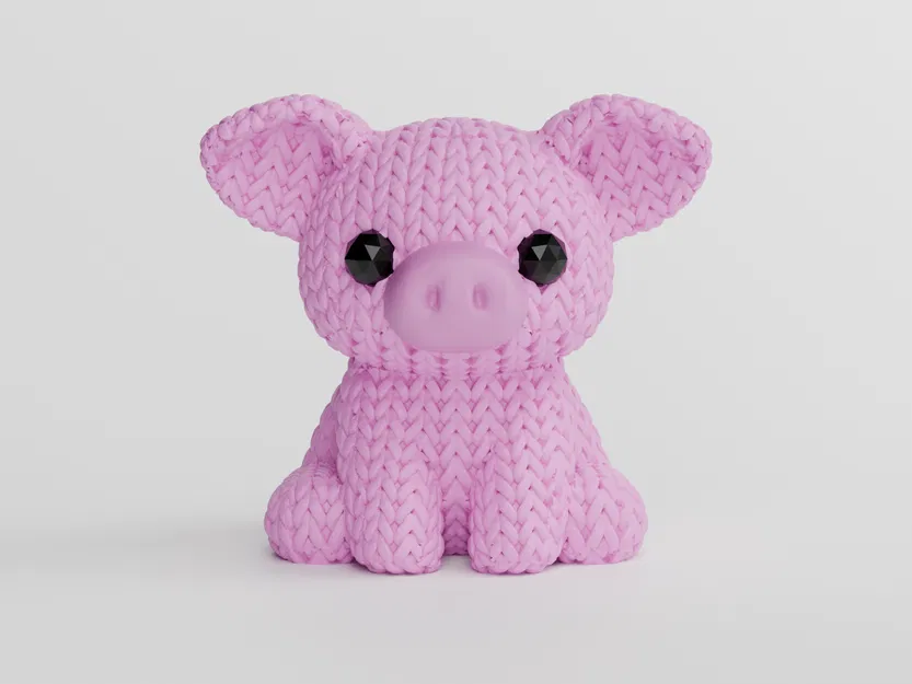 Heo Đan Len (Knitted Pig) - Image 1