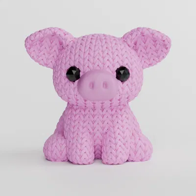Heo Đan Len (Knitted Pig)