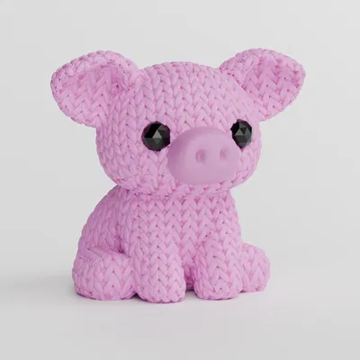 Heo Đan Len (Knitted Pig)