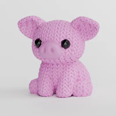 Heo Đan Len (Knitted Pig)
