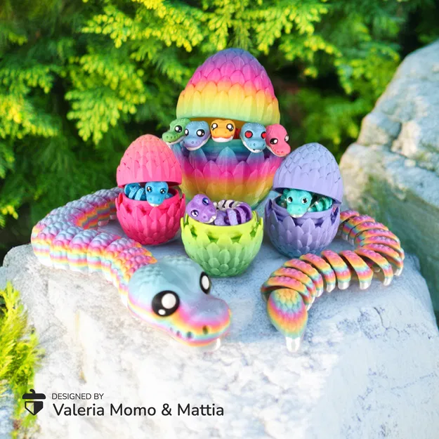 Hộp Đựng Trứng Rồng–Rắn Vảy (3 kích cỡ) | Scaled Dragon Snake Egg Container - Image 2