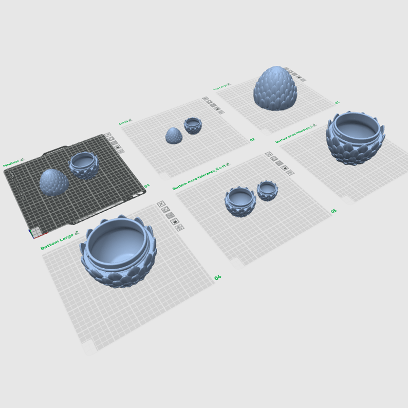 Hộp Đựng Trứng Rồng–Rắn Vảy (3 kích cỡ) | Scaled Dragon Snake Egg Container - Image 3